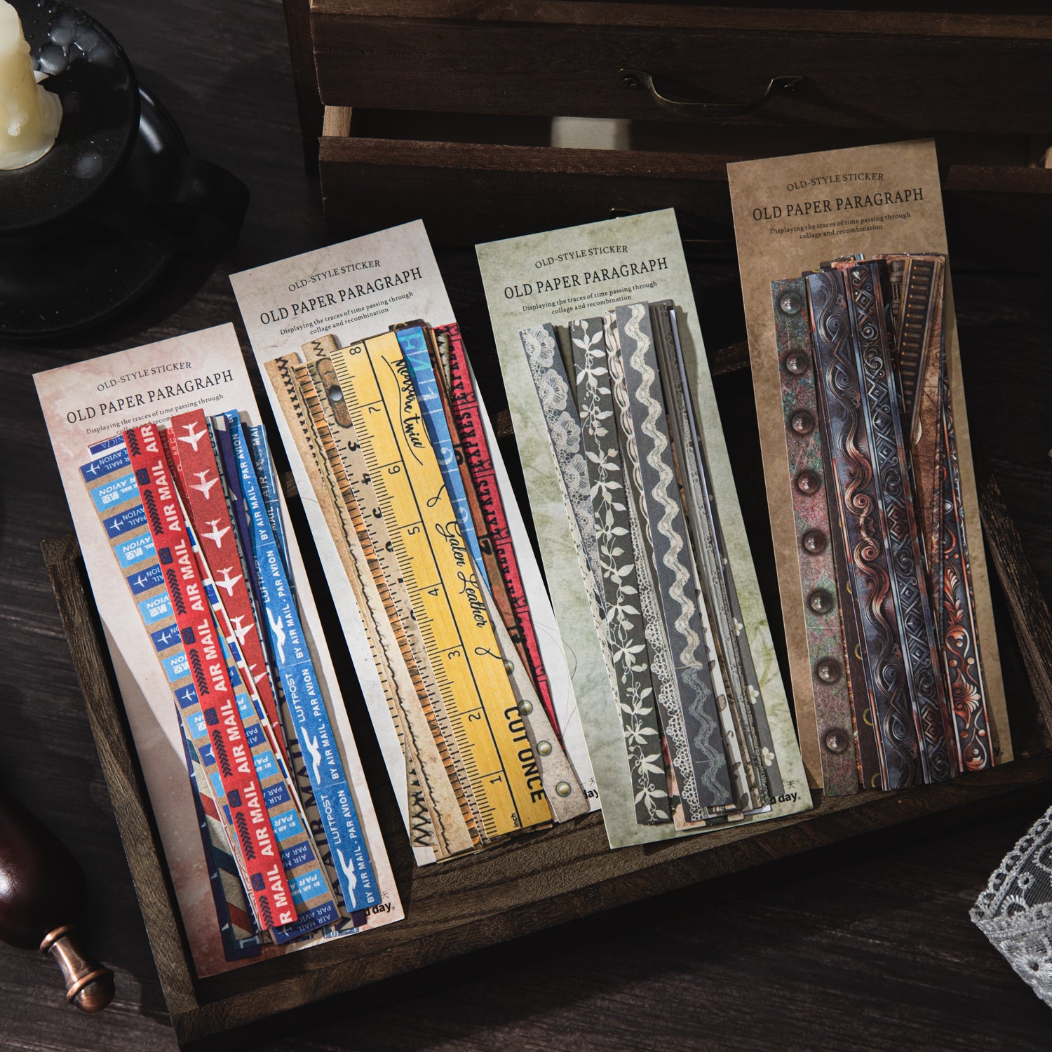 1103 Vintage Solid sticker -25Pcs each pack