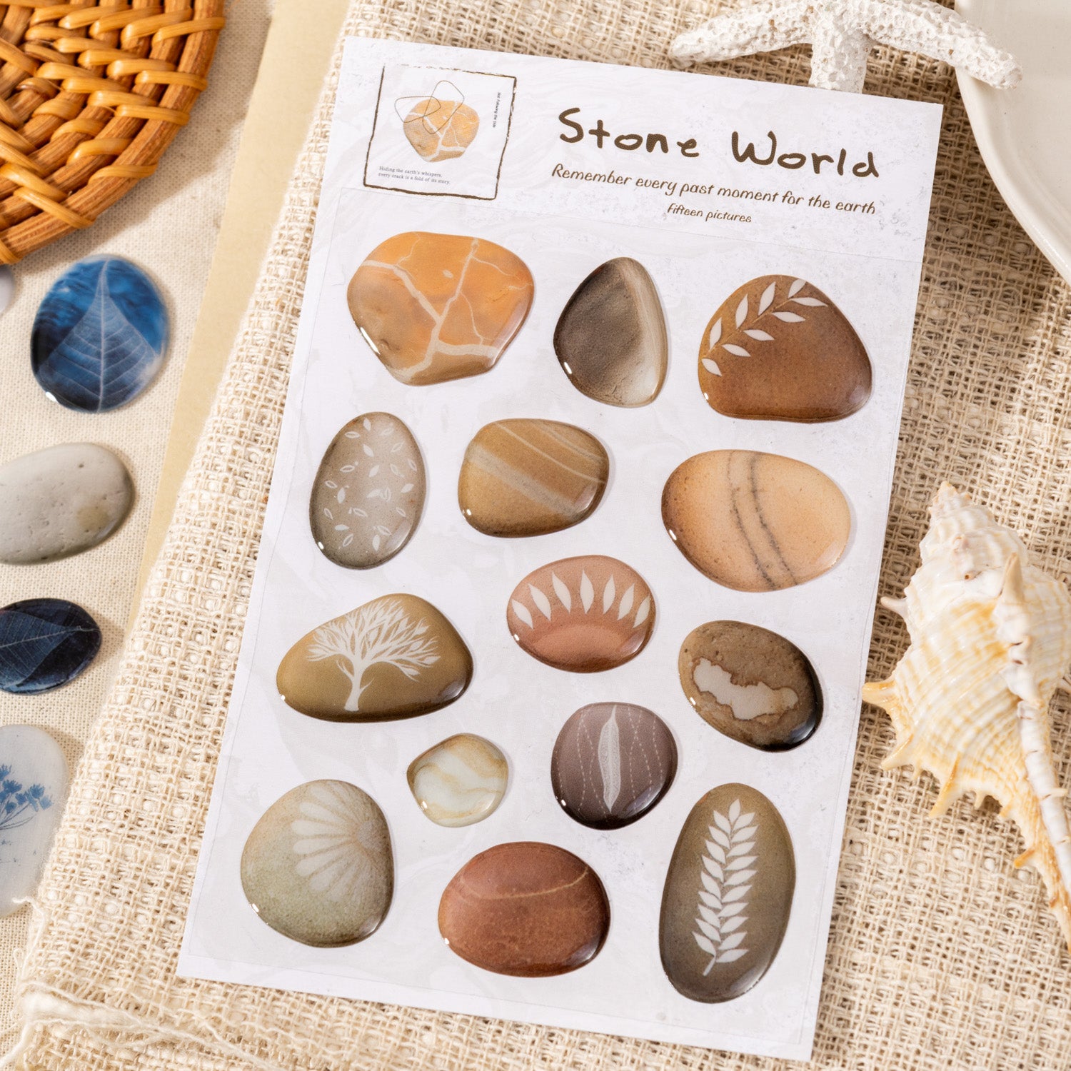 Stone epoxy sticker -1Pcs each pack