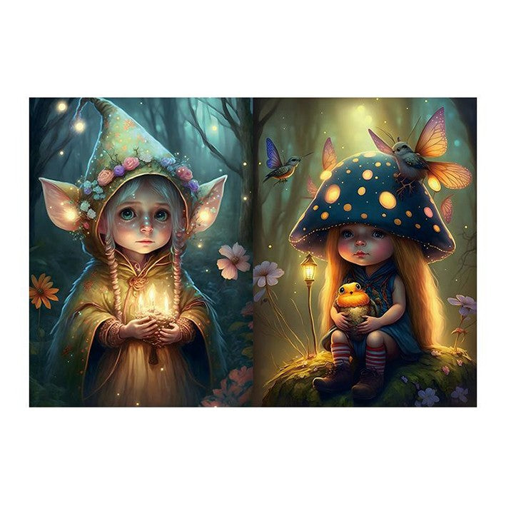 0404 A5 background paper Pixie in the Forest -12Pcs each pack