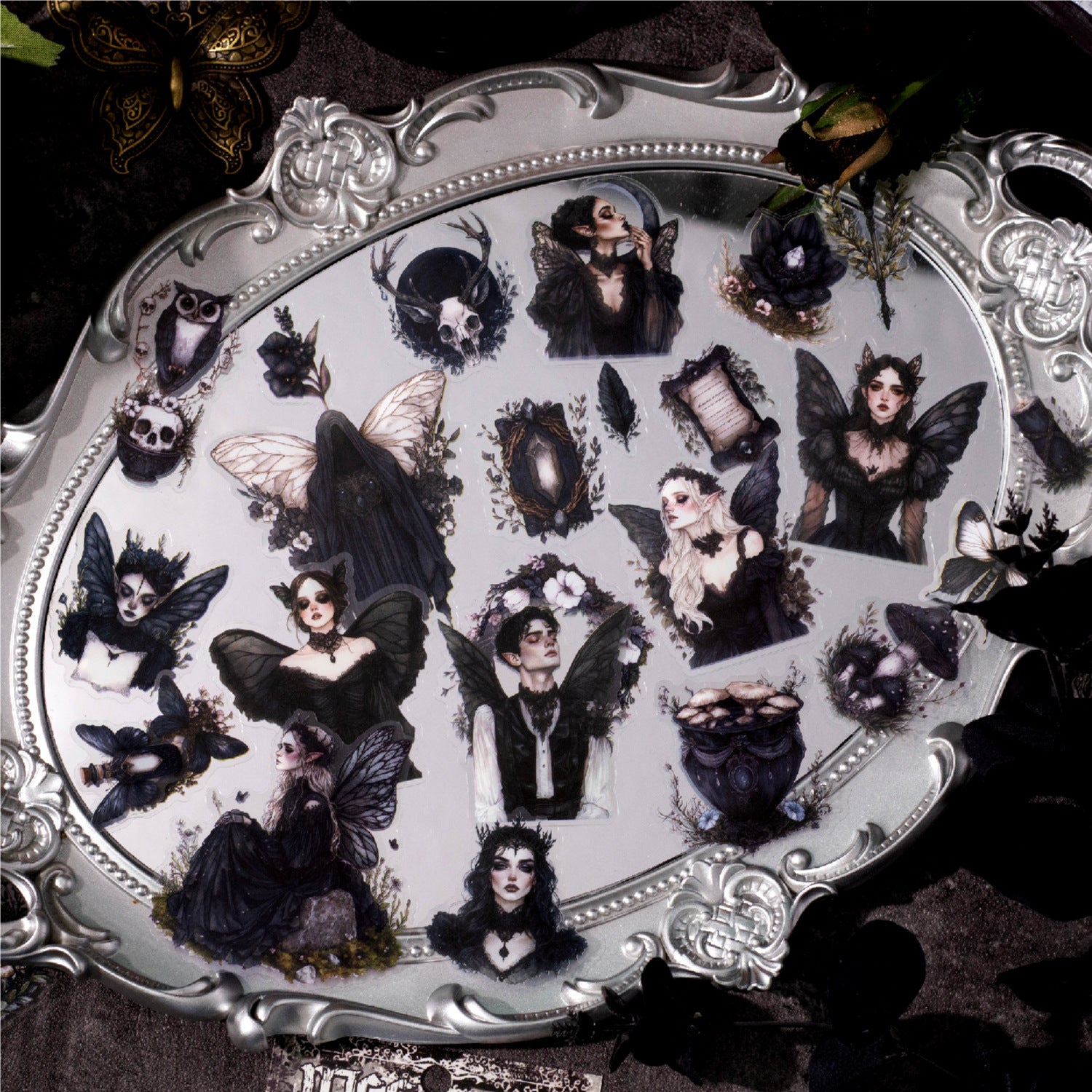 Night falls PET sticker -30Pcs each pack