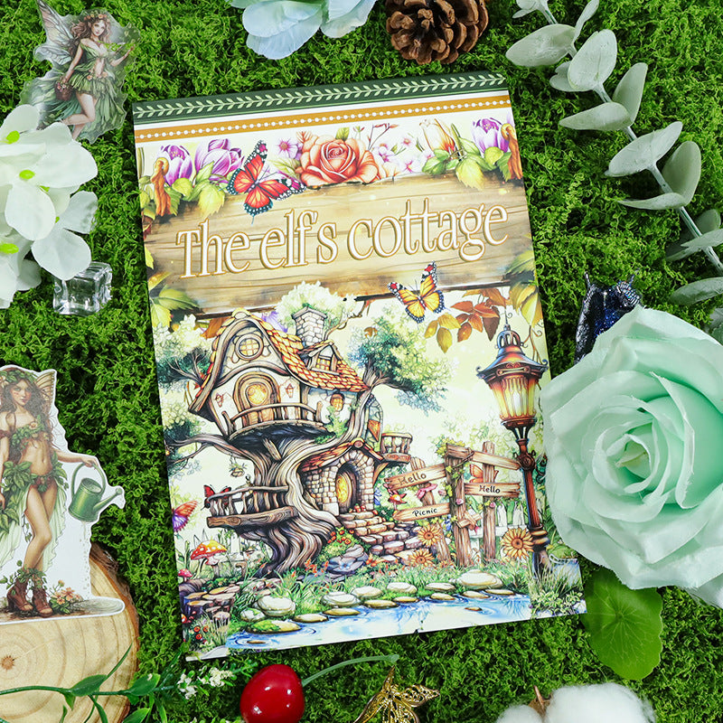 S-520- The elfs cottage Sticker Book -20Pcs each pack