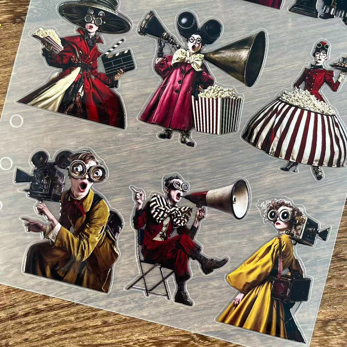 3D Surreal Film Men & Women PET Sticker 1 Pcs