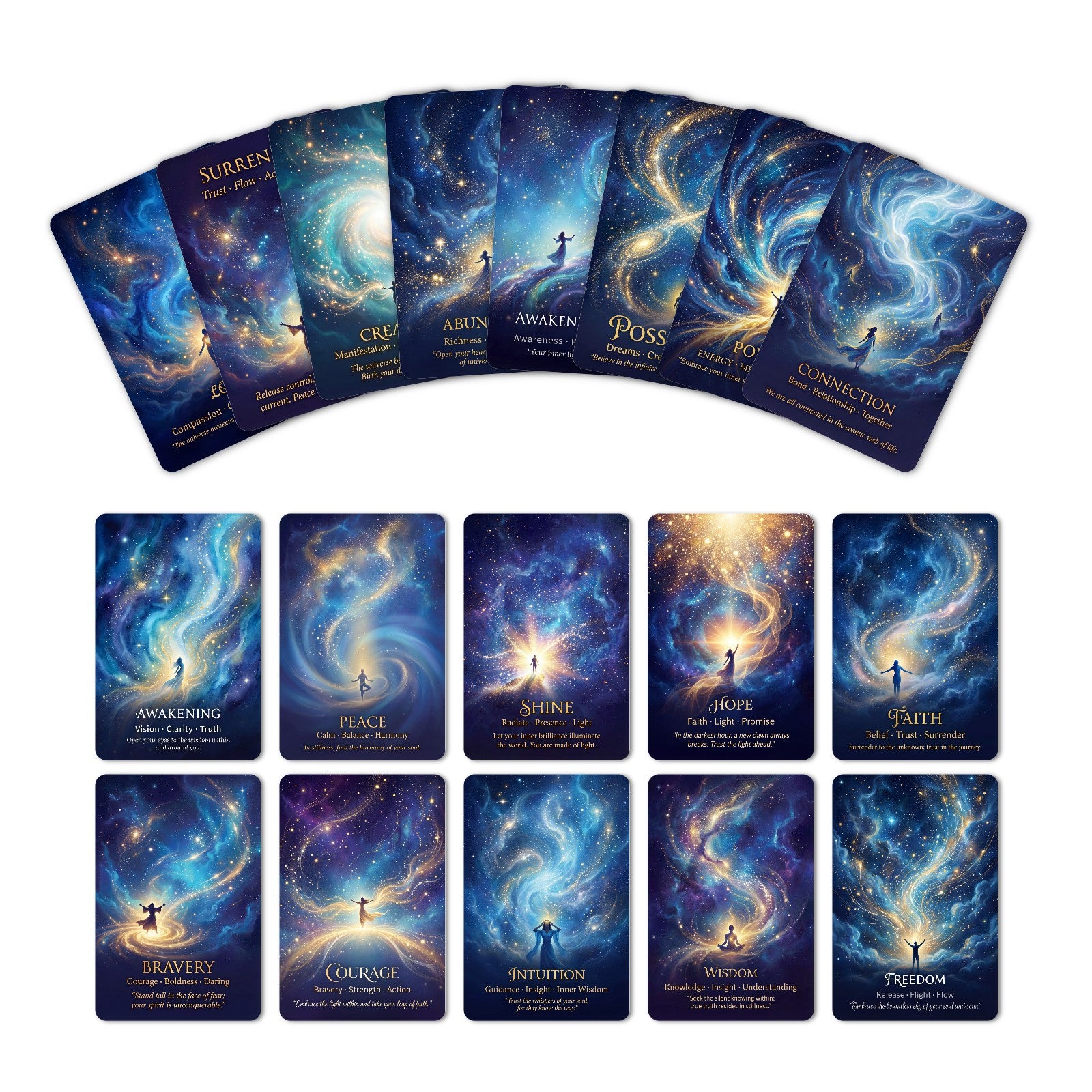Mysterious Starry Sky Cardstock 18pcs 2.36*3.5 inch