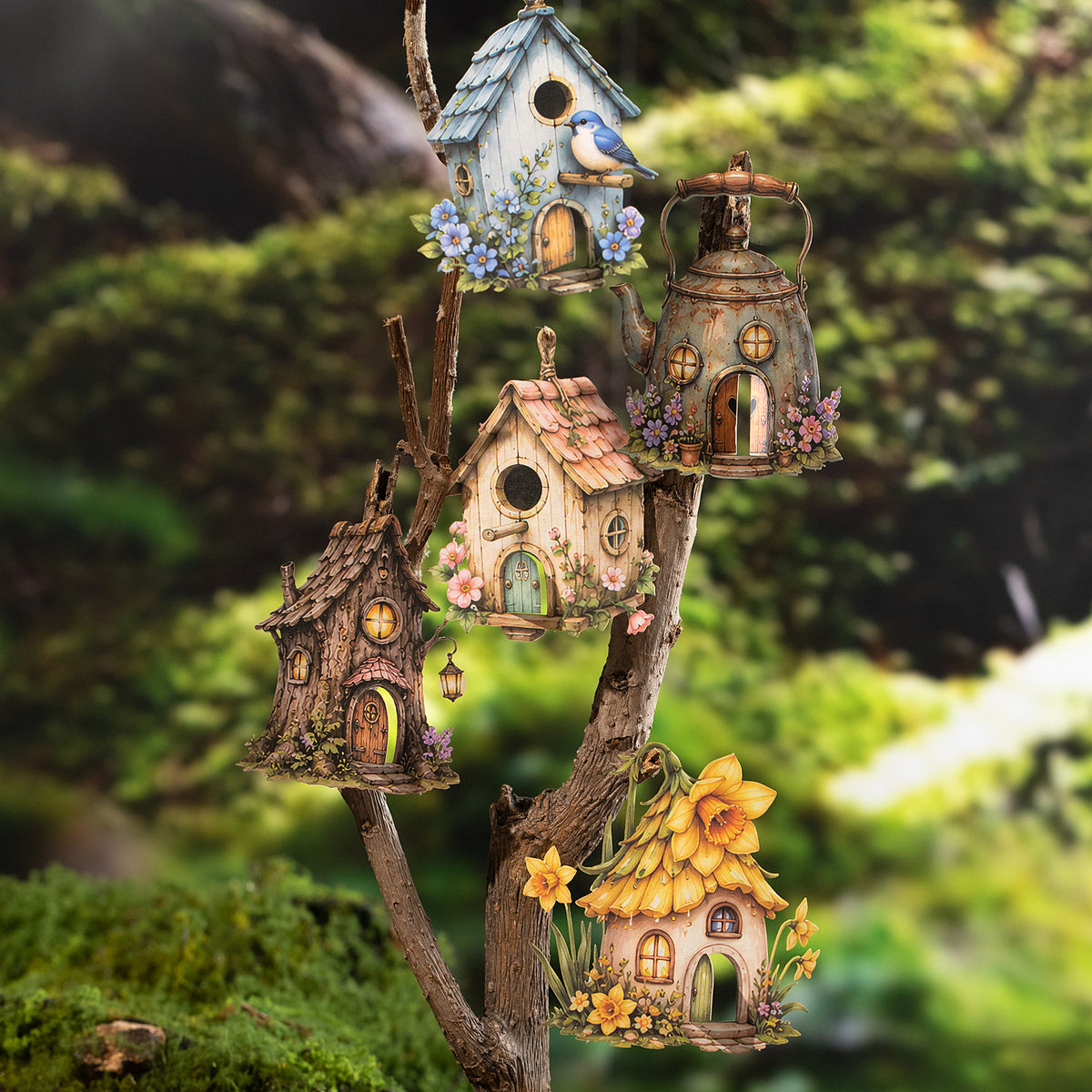 Sweet Dream Fairy Tale House PET Stickers -10Pcs each pack