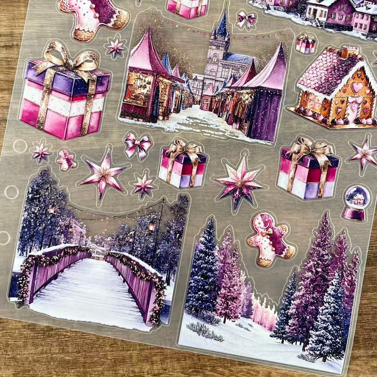 3D Christmas (A) PET Sticker 1 Pcs