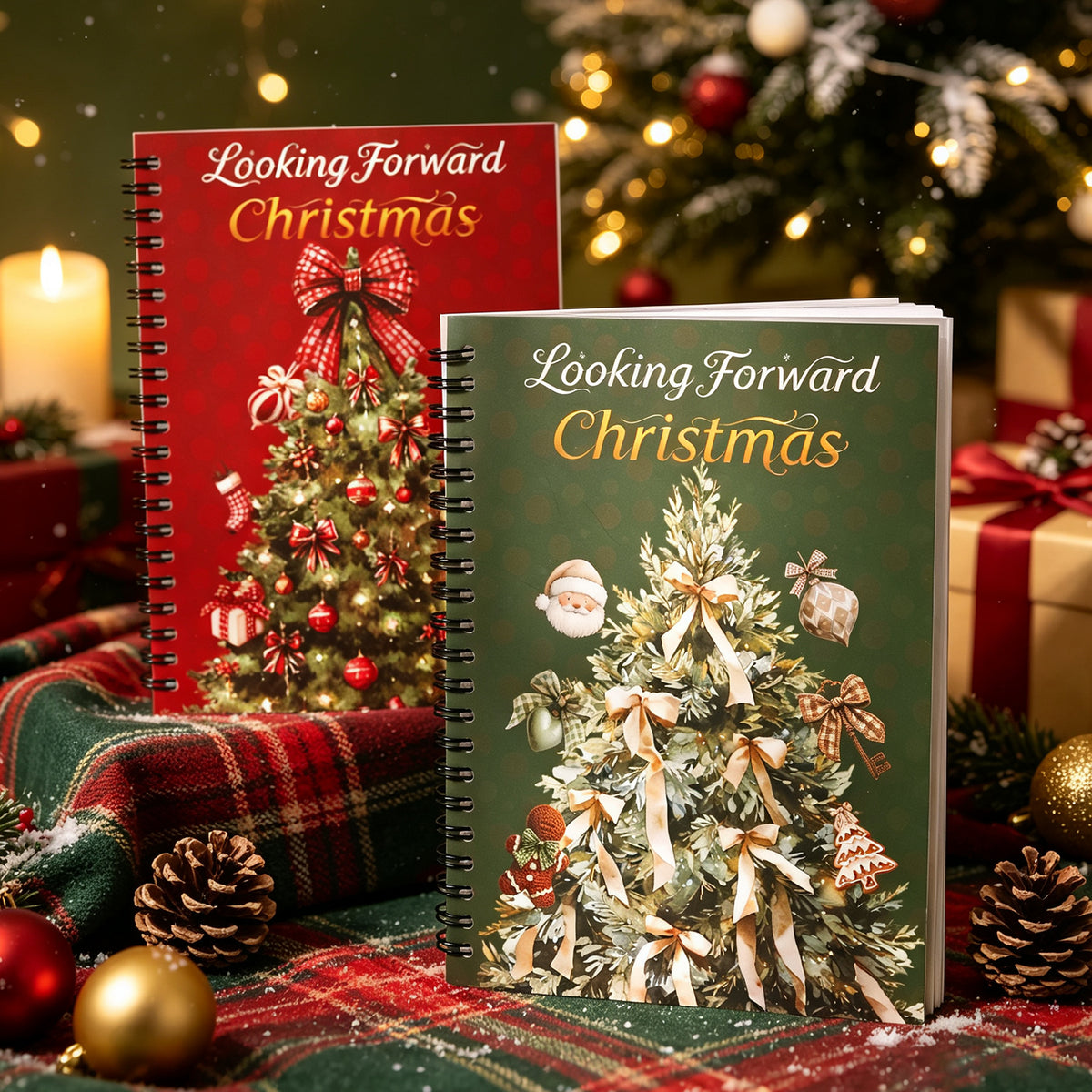Looking Forward to Christmas (PET+Washi) Stickers Book -50Pcs each pack