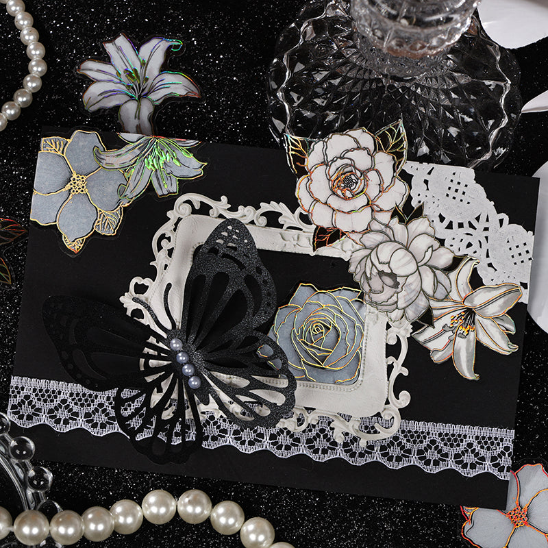 0523 Flower fragrance PET Sticker -20Pcs each pack