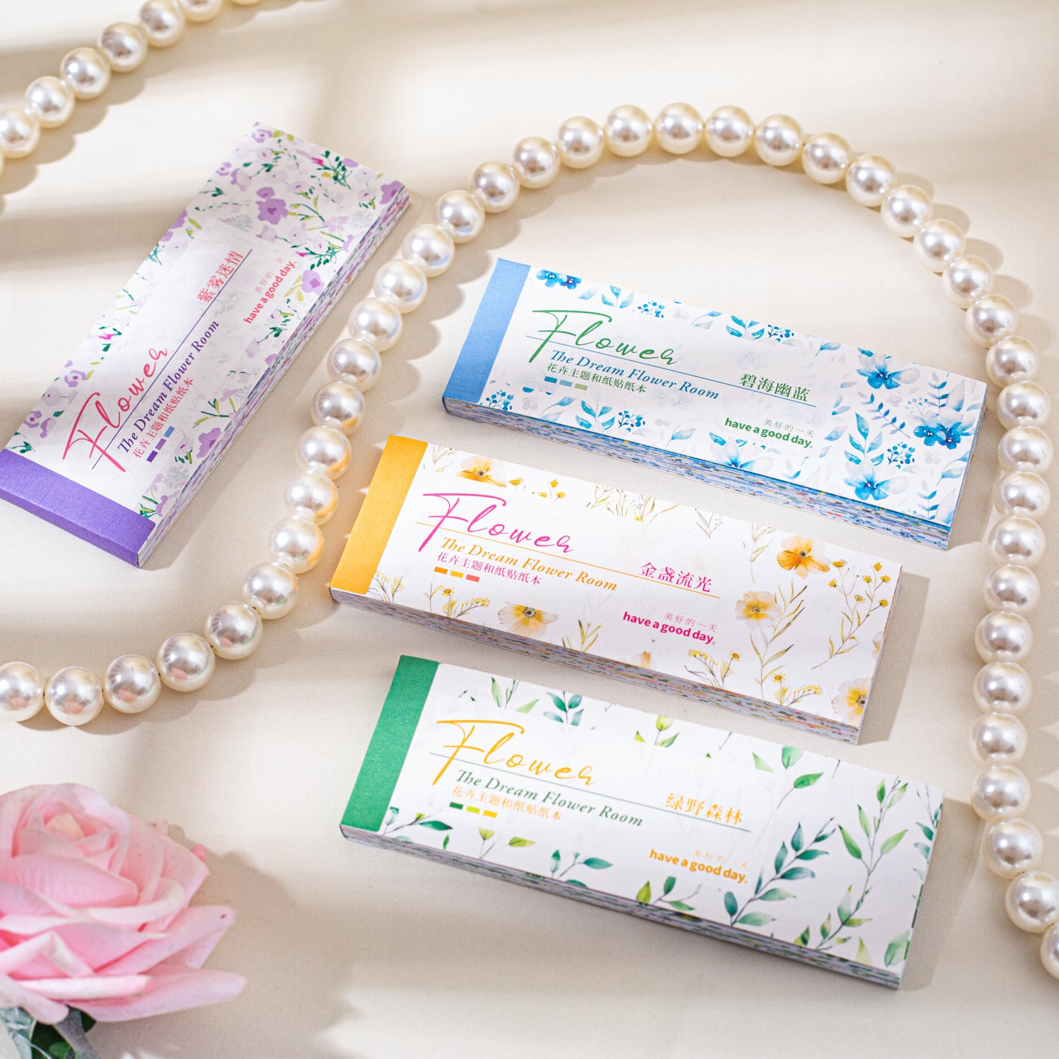 0402 The dream flower room Series Washi Sticker book-30Pcs each pack