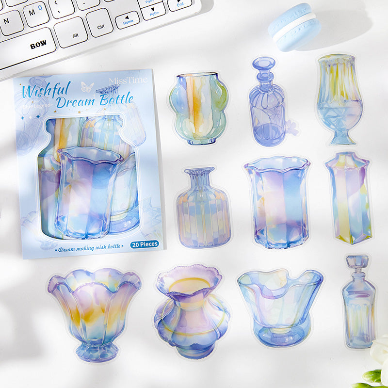 0731 Bottle PET Sticker -20Pcs each pack