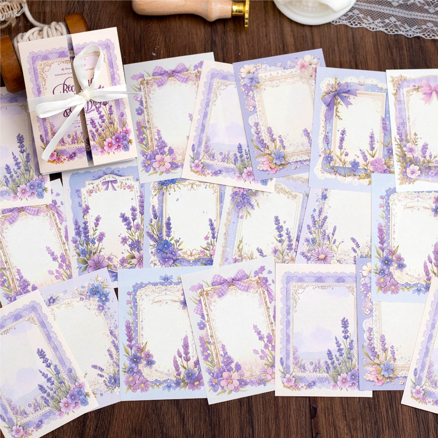 0407 Record Spring Series Solid Sticker -50Pcs each pack