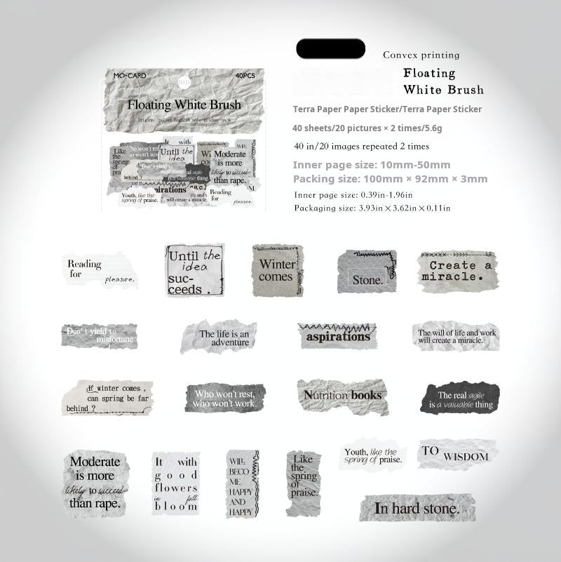 Small note sticker -40Pcs each pack