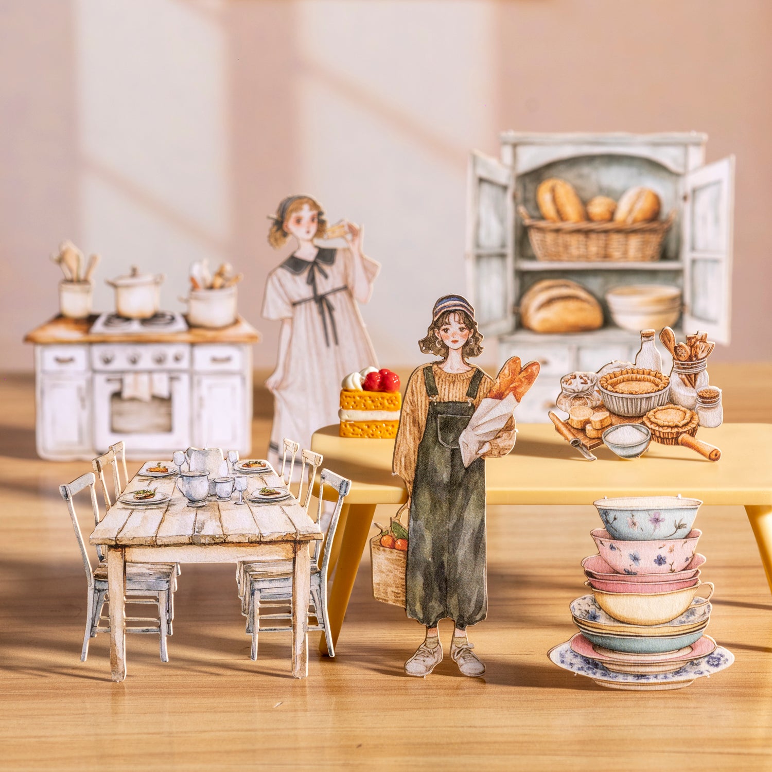 0426 Annie's Little Home Series cardstock Sticker -15Pcs each pack