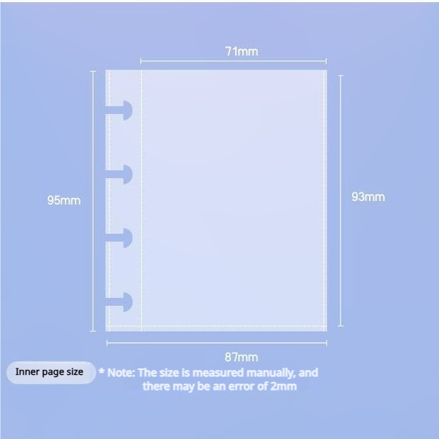 0623 Acrylic blue Butterfly ATC Storage Book