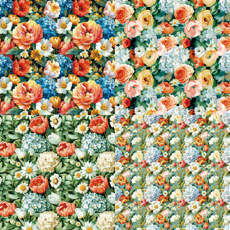 0306 Garden background paper R2508 -24Pcs each pack
