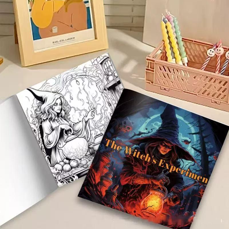 0606 The witch's Experiment coloring book
