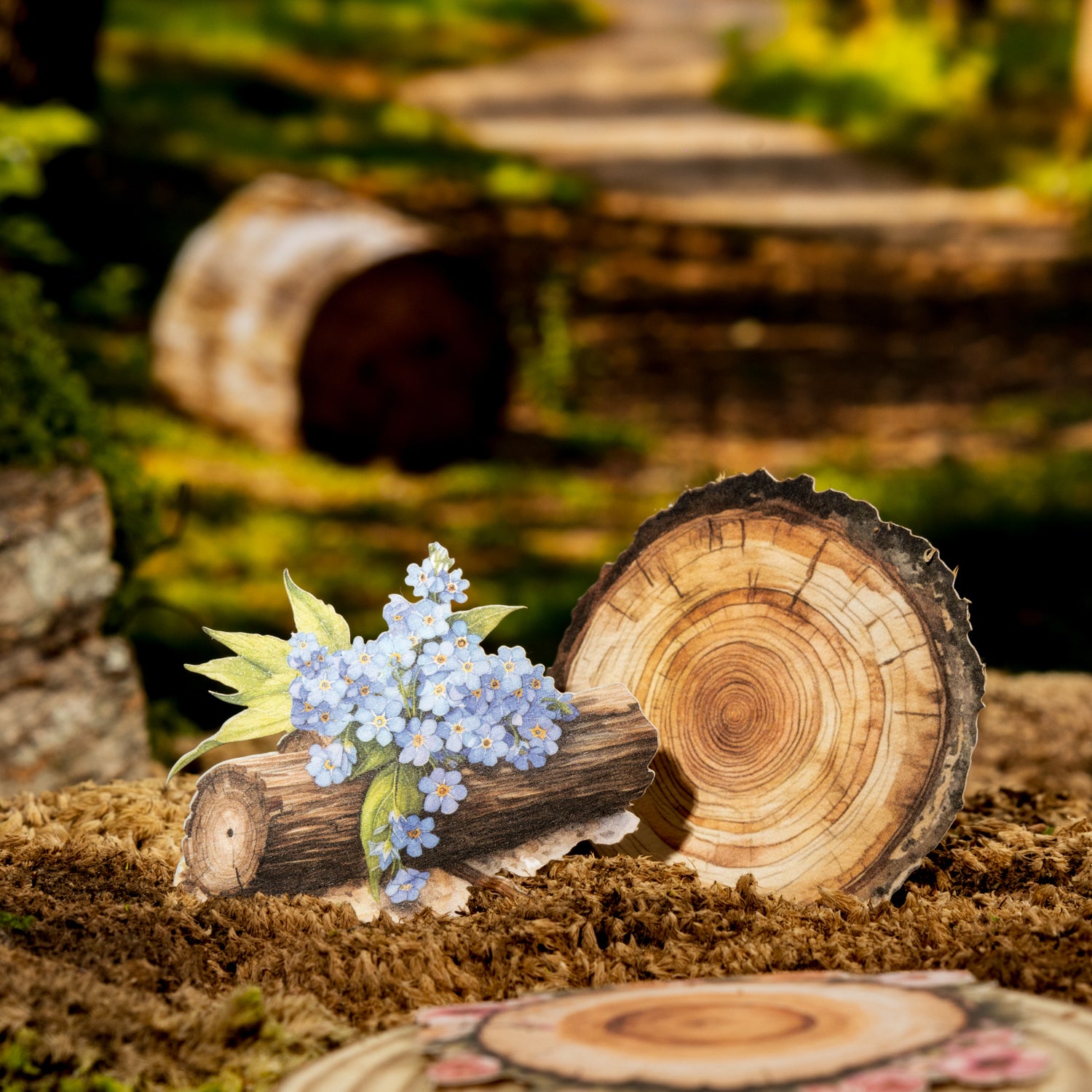 0629 Wooden stake Solid sticker -20Pcs each pack