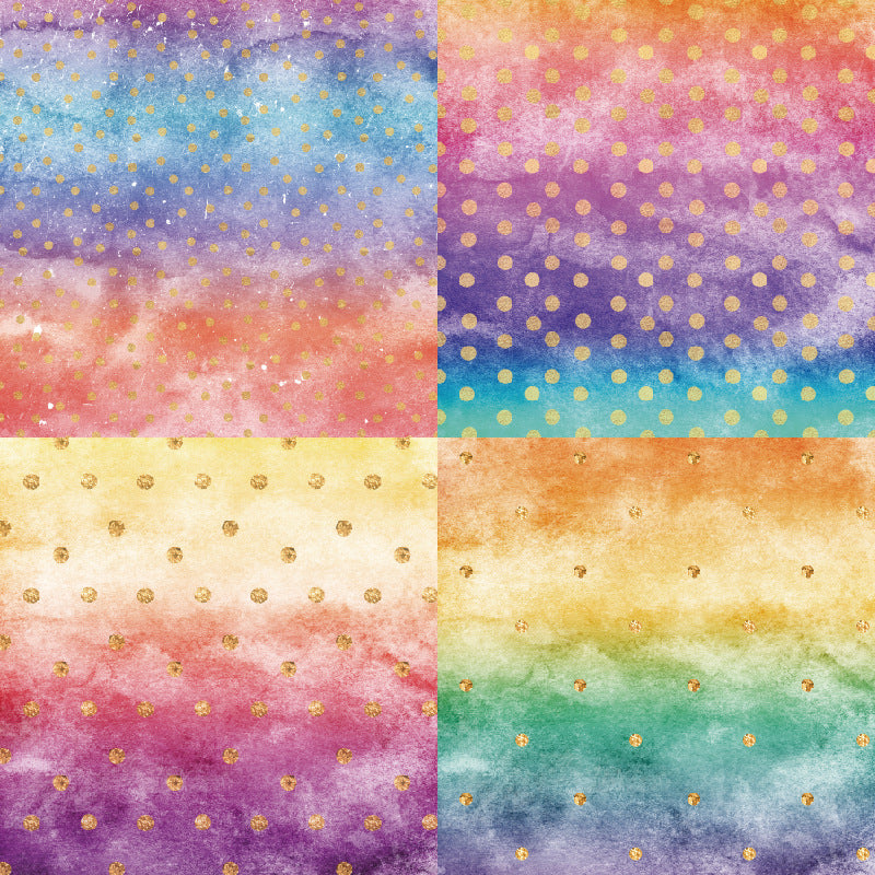 Rainbow Gleam Background Paper 21033B -24Pcs each pack