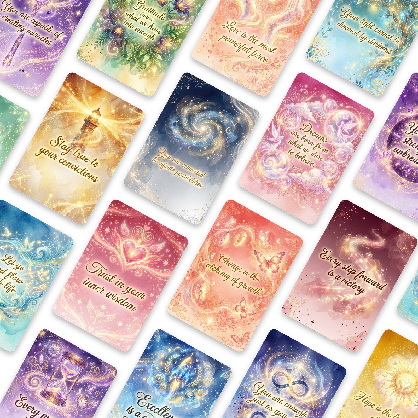 Divine Oracle Writing Cardstock 18pcs 2.36*3.5 inch