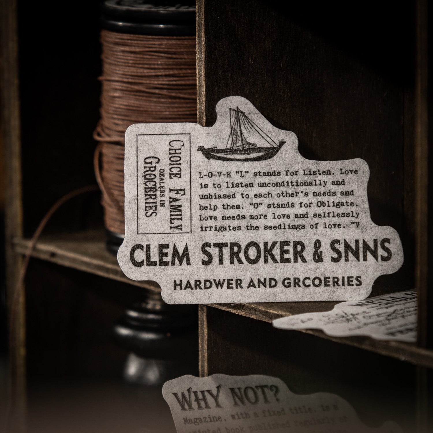 0527 Vintage letter Washi Sticker -20Pcs each pack