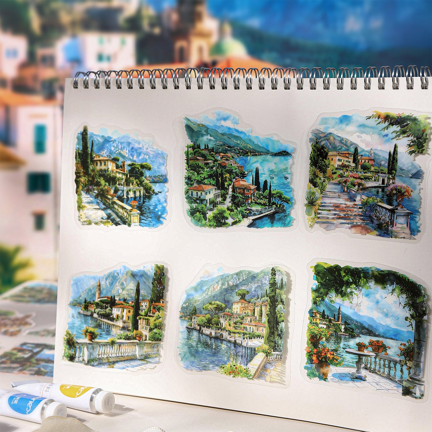 0727 Colorful world PET Sticker -10Pcs each pack