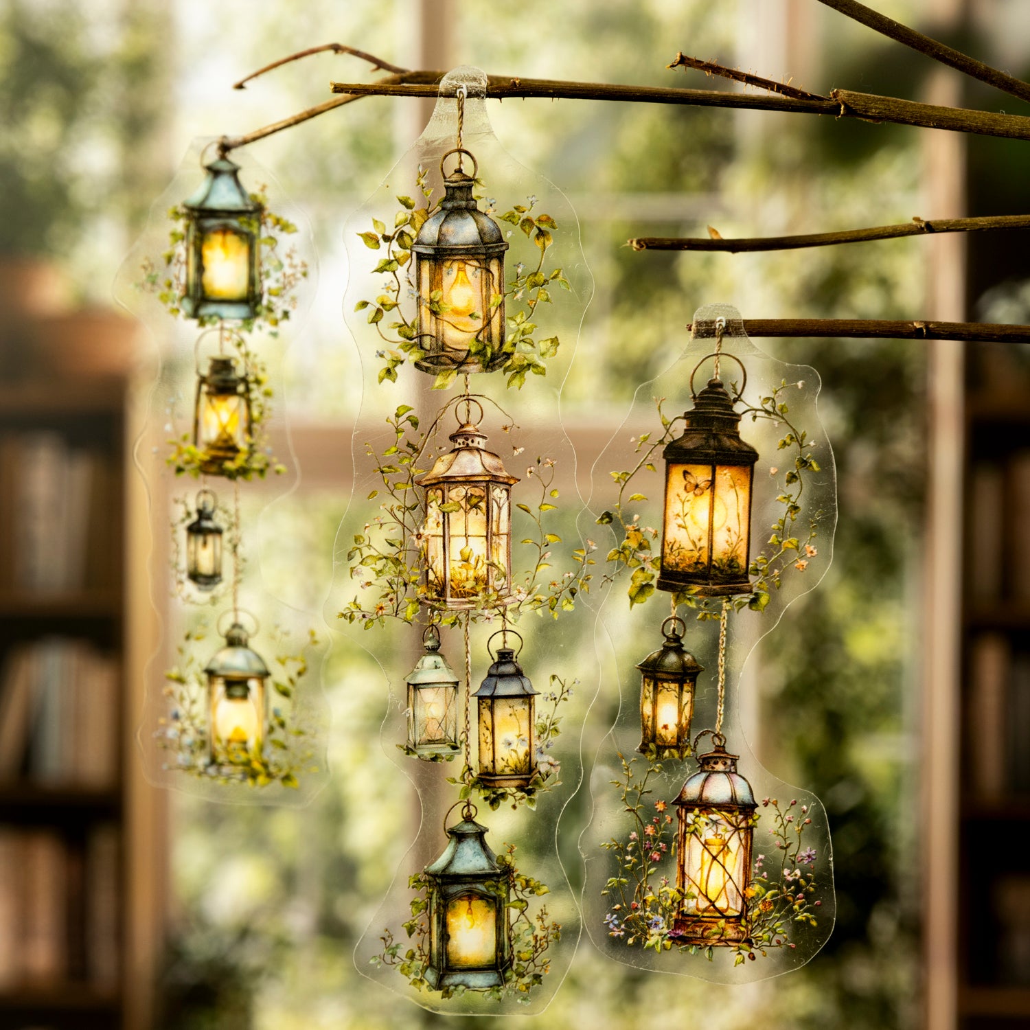 0517 Full garden of books Series PET Sticker -20Pcs each pack