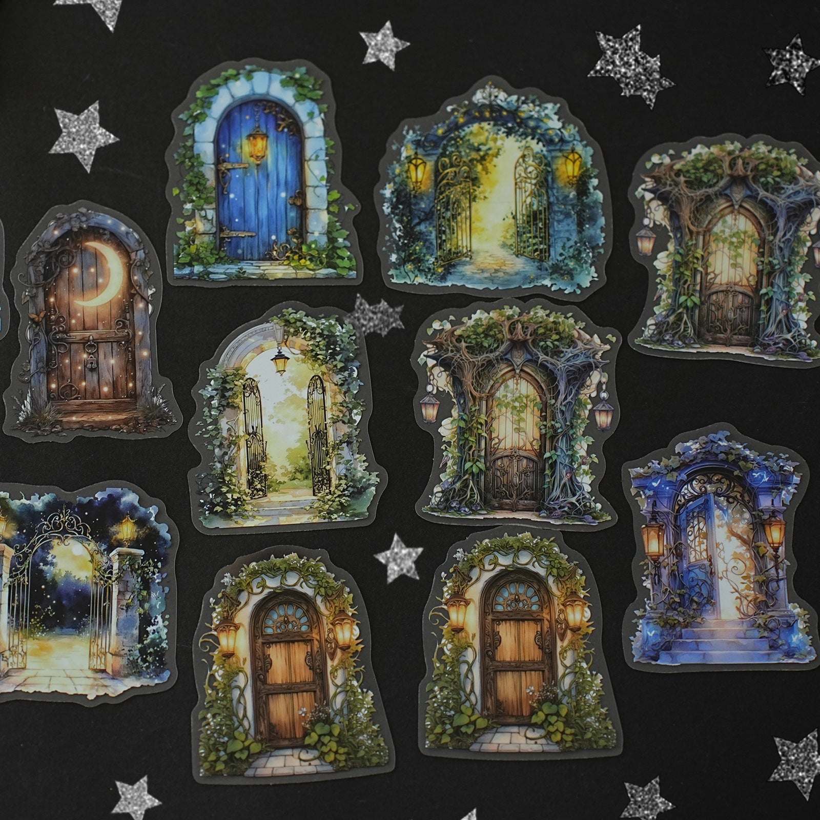 0530 Plants and lights PET Sticker -20Pcs each pack