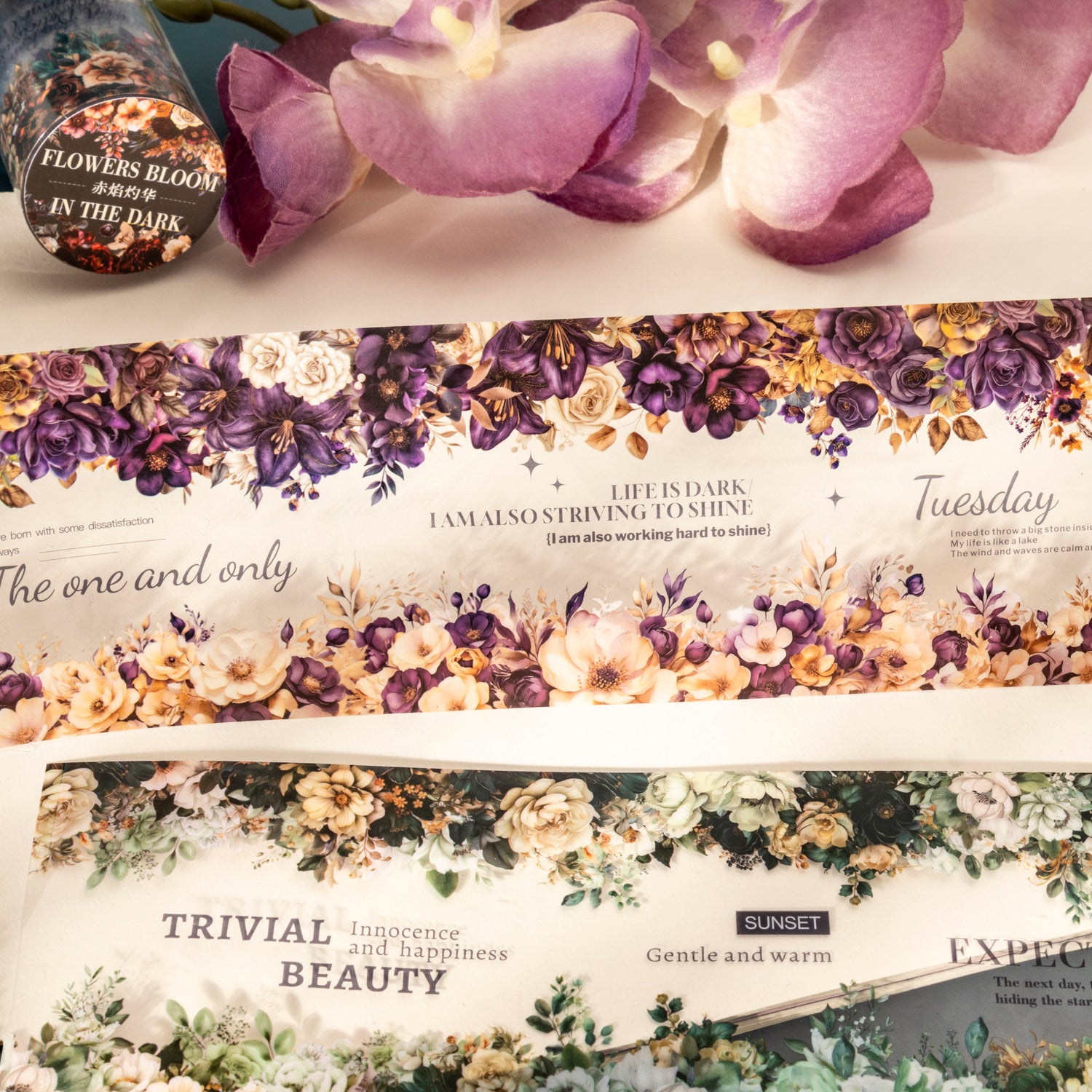 0629 Flowers PET tape -6.5cm*2M