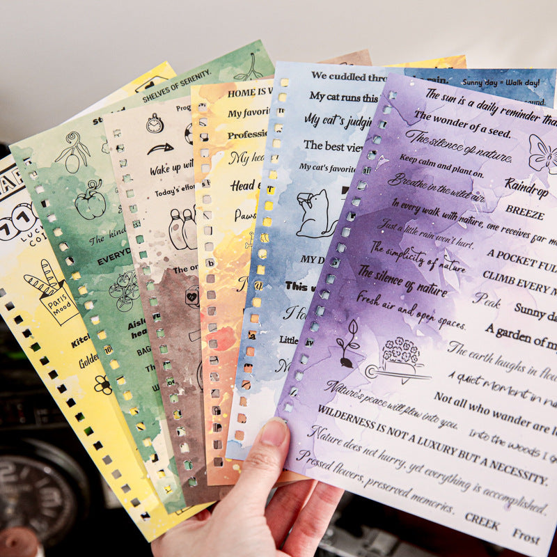 Text fragment series sticker book -40Pcs each pack