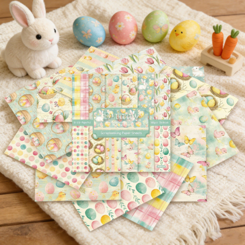 260210 Bunny background paper 22003A -24Pcs each pack