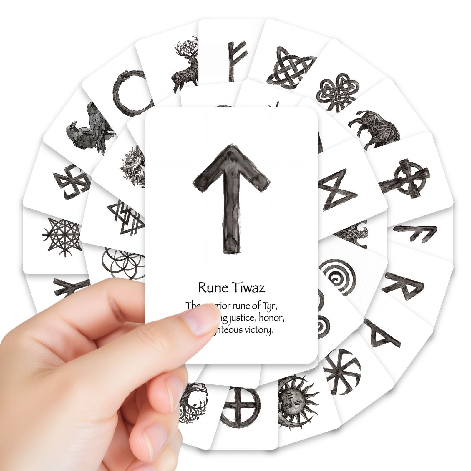 260526 Nordic and Celtic Mystic Symbols Cardstock 36pcs 2.36*3.5 inch