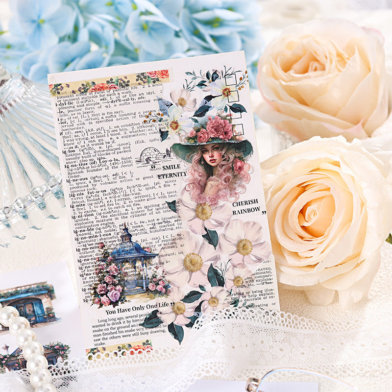 0324 Wandening in the old days Series Sticker -20Pcs each pack