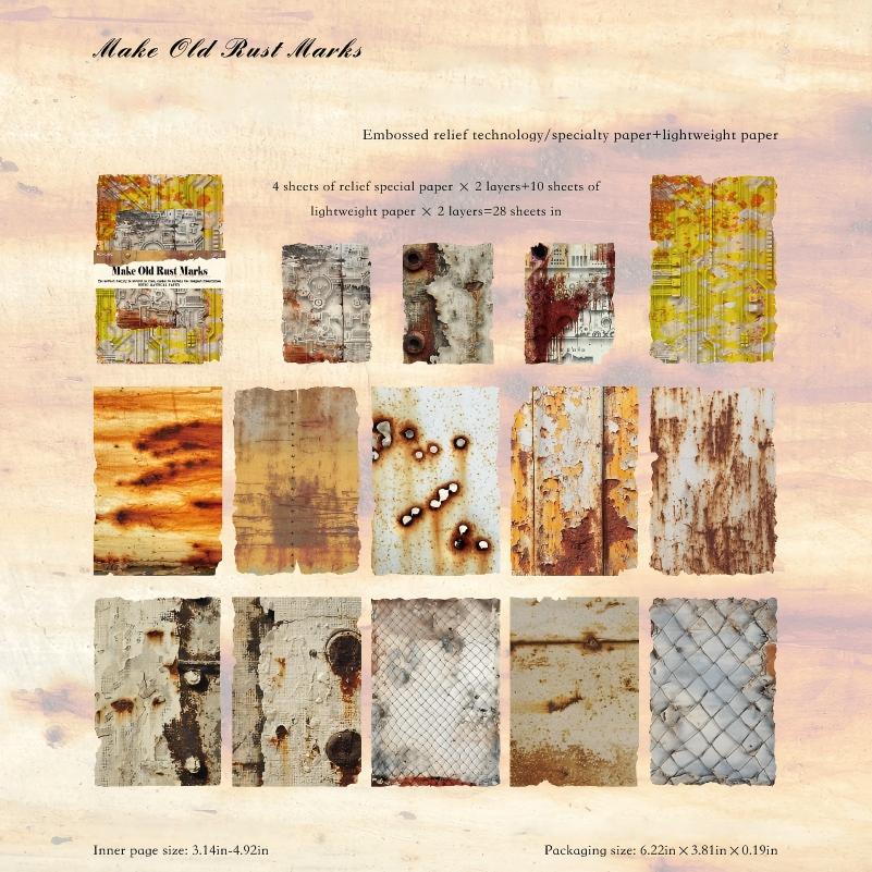 Rust paper -28Pcs each pack