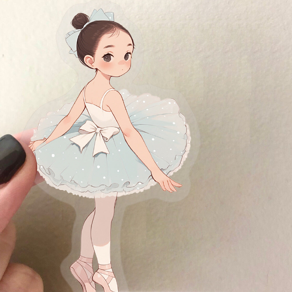 0910 50 Ballet girl PET sticker