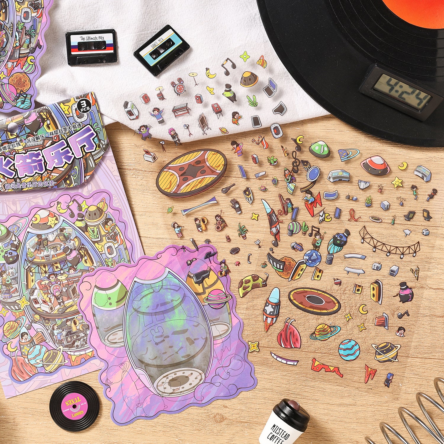 Future Era scene stickers (1 White Card & 2 PET stickers)