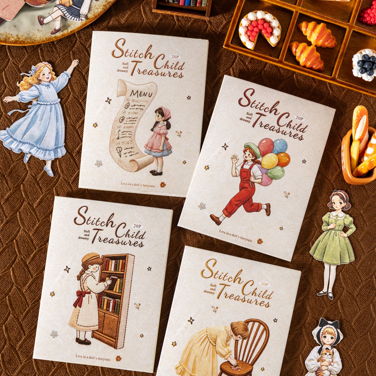 Stitch Child Treasures Paper Stickers -20Pcs each pack