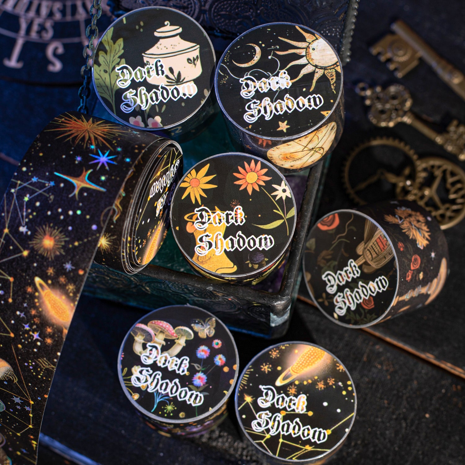 0503 Dark shadow magic Realm series Washi tape -3CM*2M