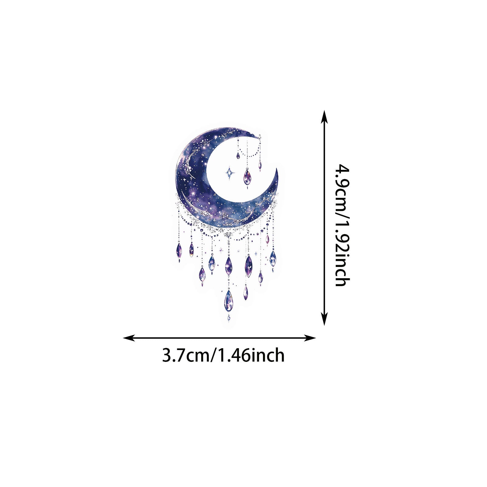 50 Starry River and Moon PET Sticker