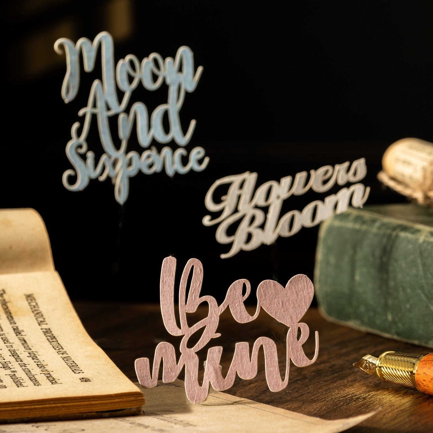 0510 Collected Manuscripts Series Die Cut Paper -20Pcs each pack