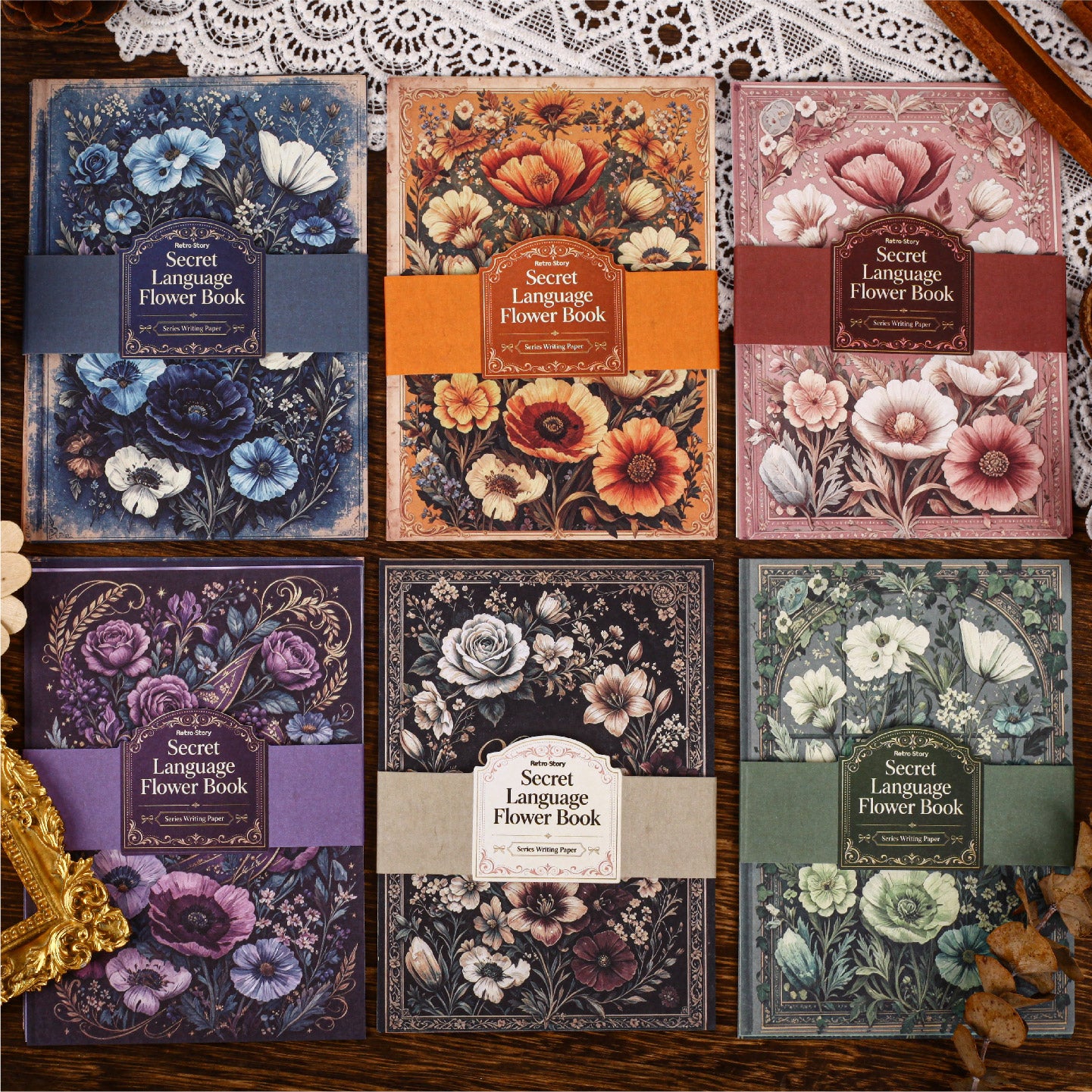 Secret Language Flower Book Paper -24Pcs each pack