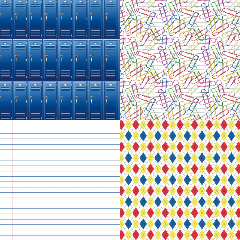 0609 School Allure Background Paper R2351A -24Pcs each pack