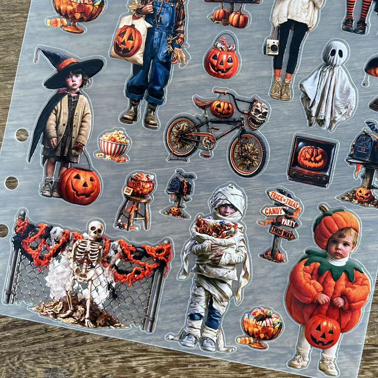 3D Halloween (B) PET Sticker 1 Pcs