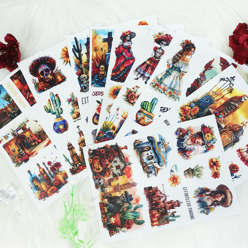 0721 Dance of the dead PET Sticker Book -20Pcs each pack