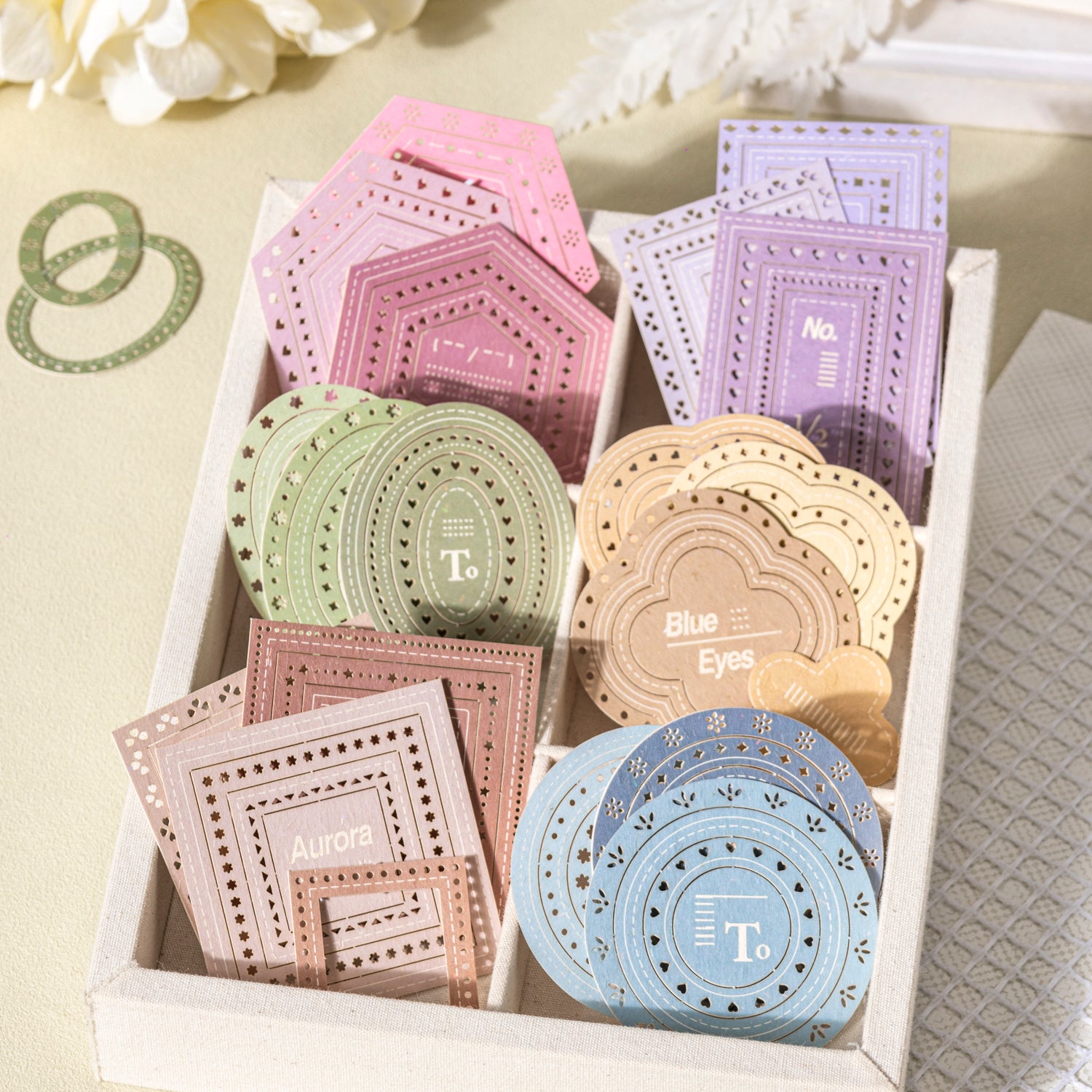 260228 Remaining Border die cut paper -10Pcs each pack