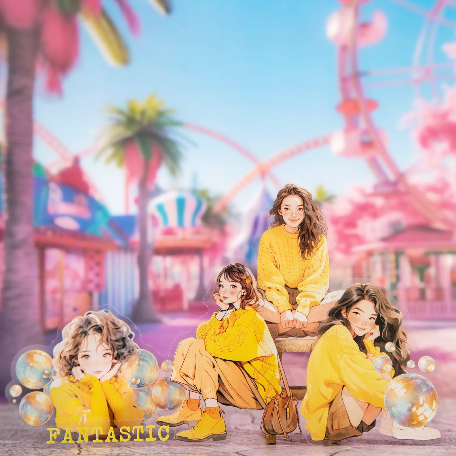 0321 Bubble of happiness Series Sticker -20Pcs each pack