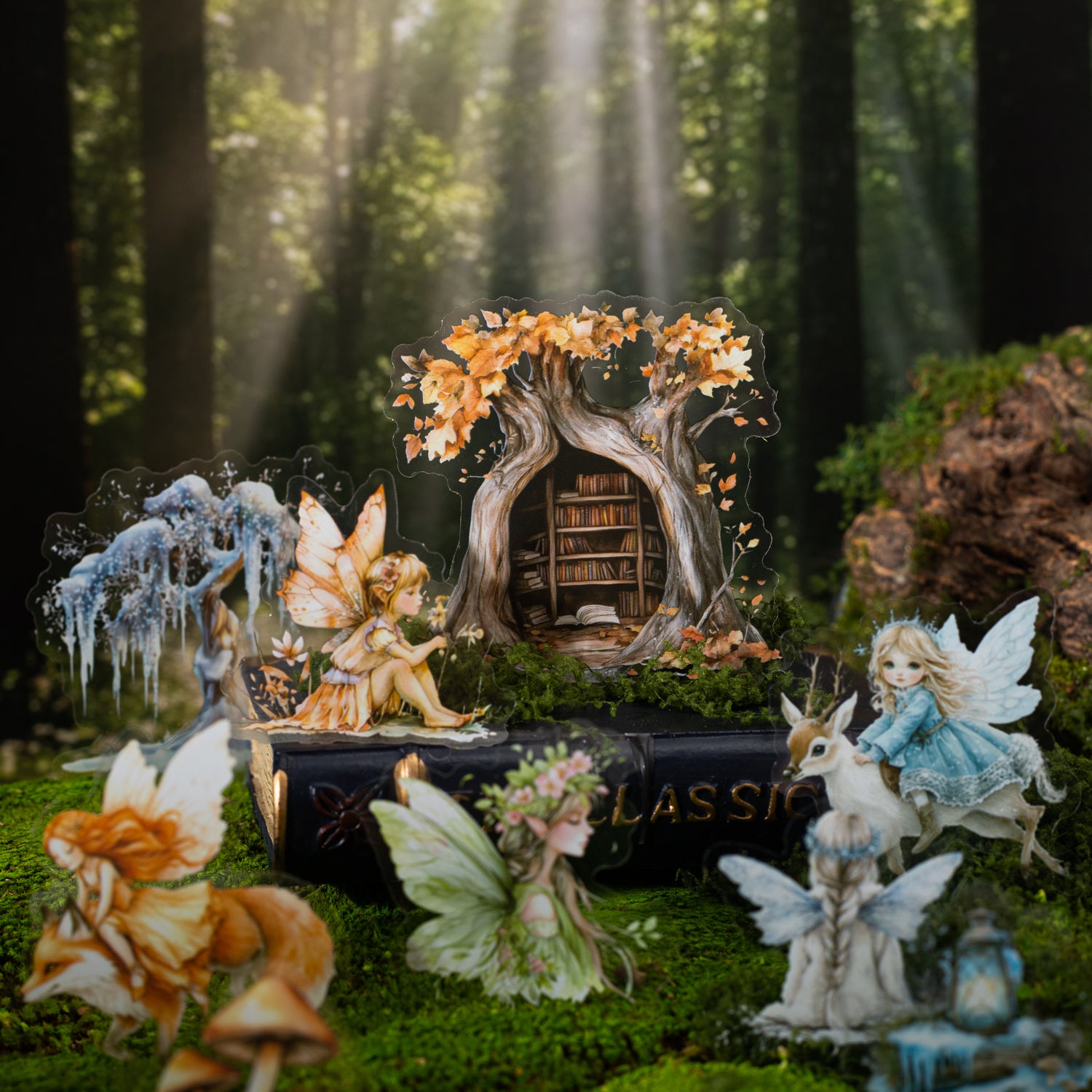 0327 Four seasons elves Series Sticker -30Pcs each pack