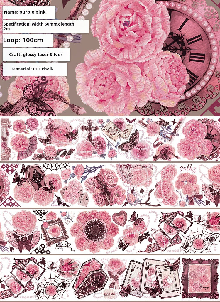 Purple pink Tape -5.5cm*2m