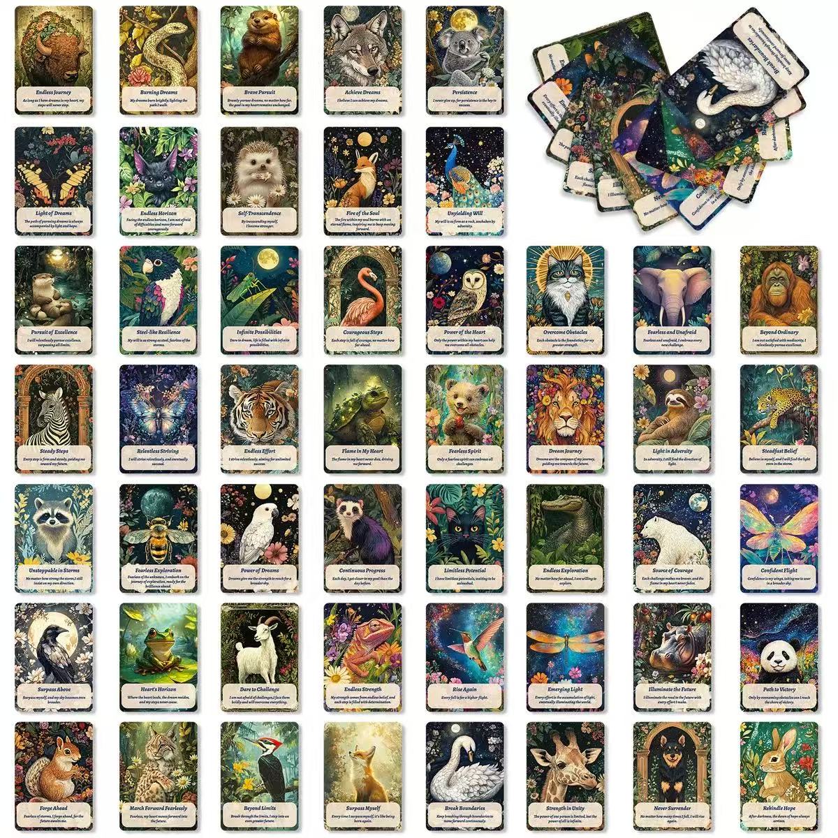 0607 Animal ATC card 50pcs 2.5*3.5 inch
