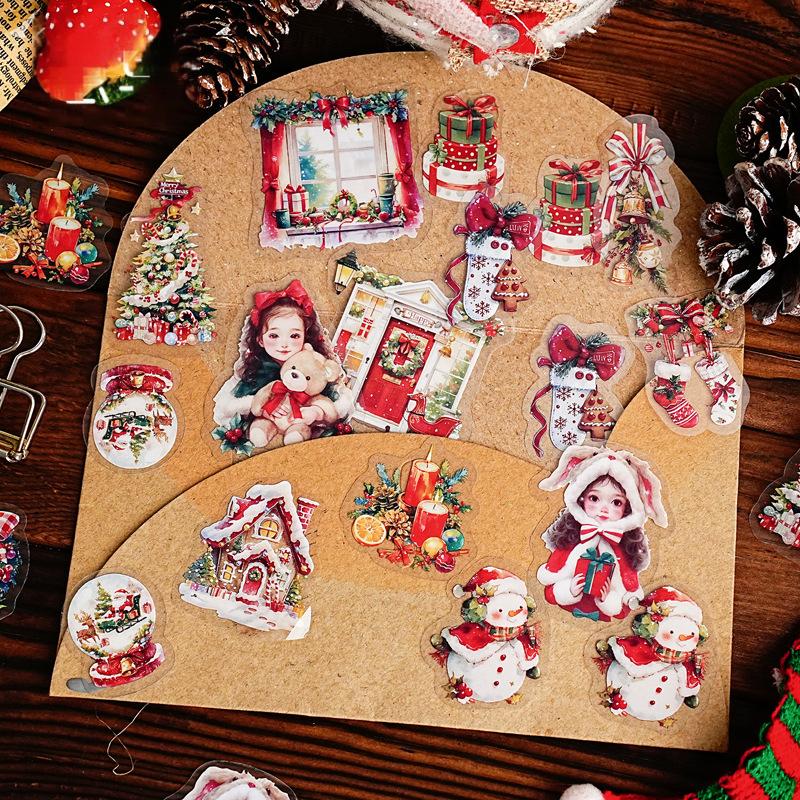 1023 Christmas PET sticker -15Pcs each pack