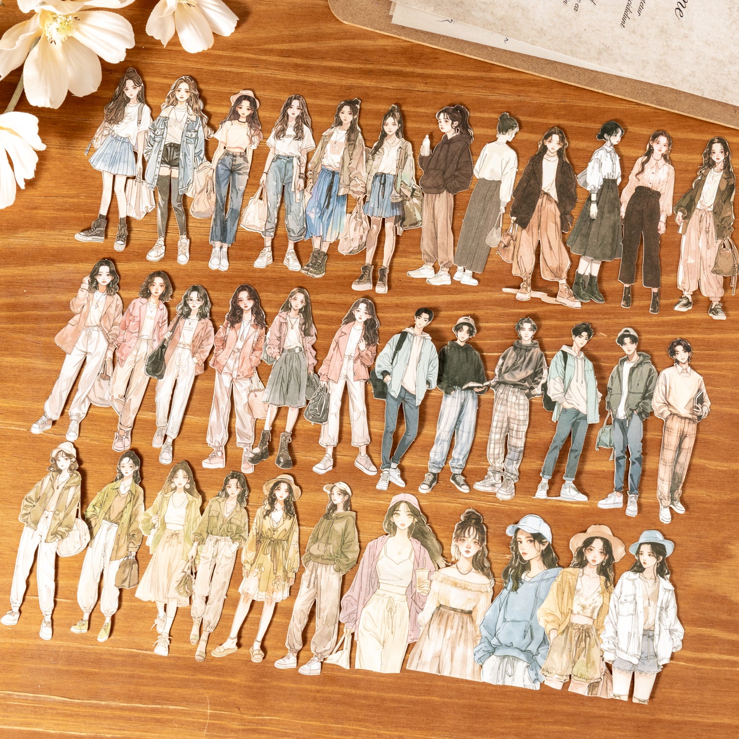 0414 Life theater Series PET Sticker -20Pcs each pack