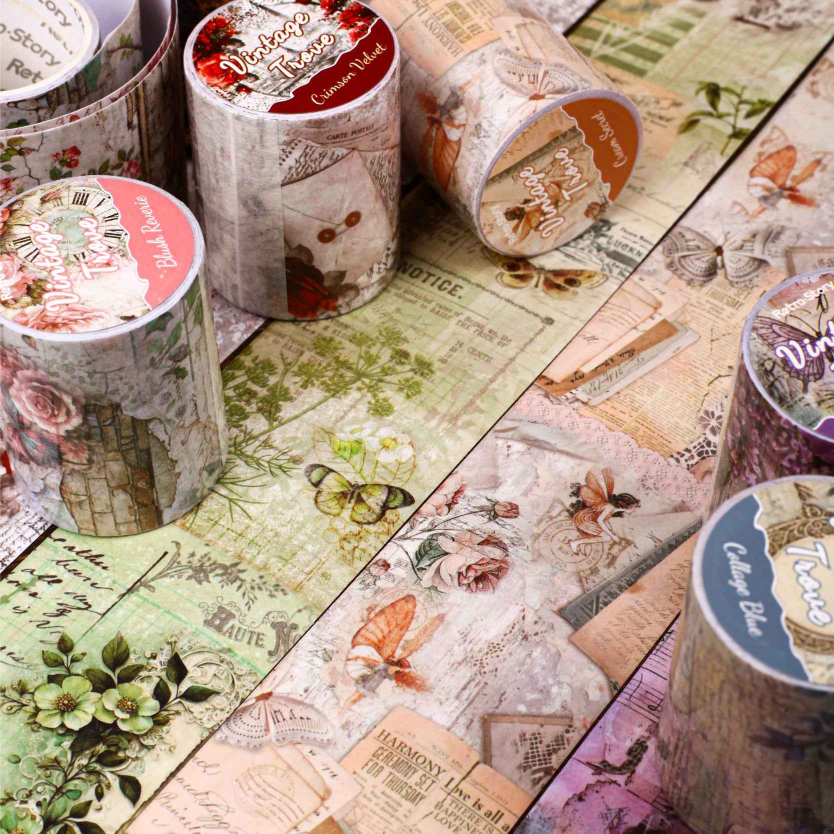 0813 Vintage trove Washi tape -5cm*2m